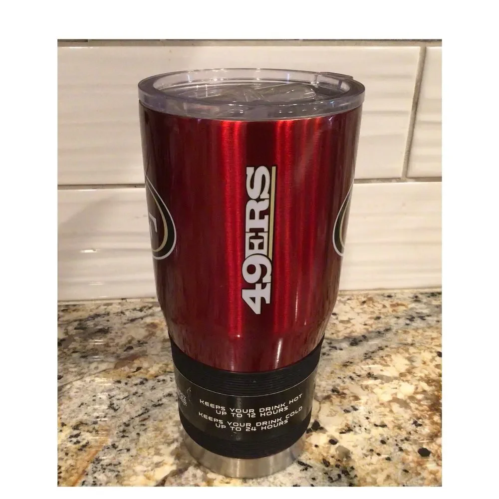 San Francisco 49ers 30 oz Tumbler Red NFL SF NEW